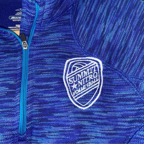 Women’s Mizuno DryLite Performance Quarter Zip Top Summit Nitro Volleyball Large - Picture 3 of 4